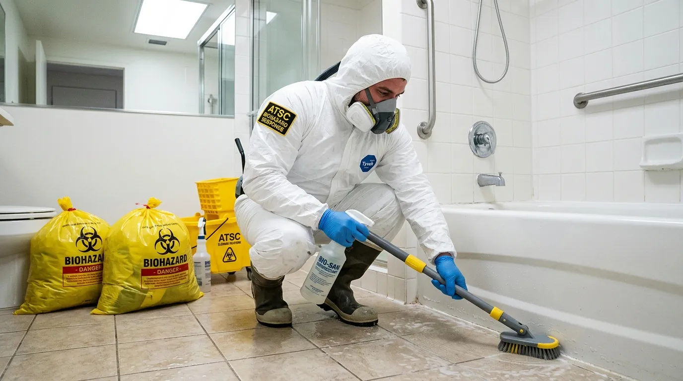 Decontamination equipment deployed for Blood Cleanup in Lambertville